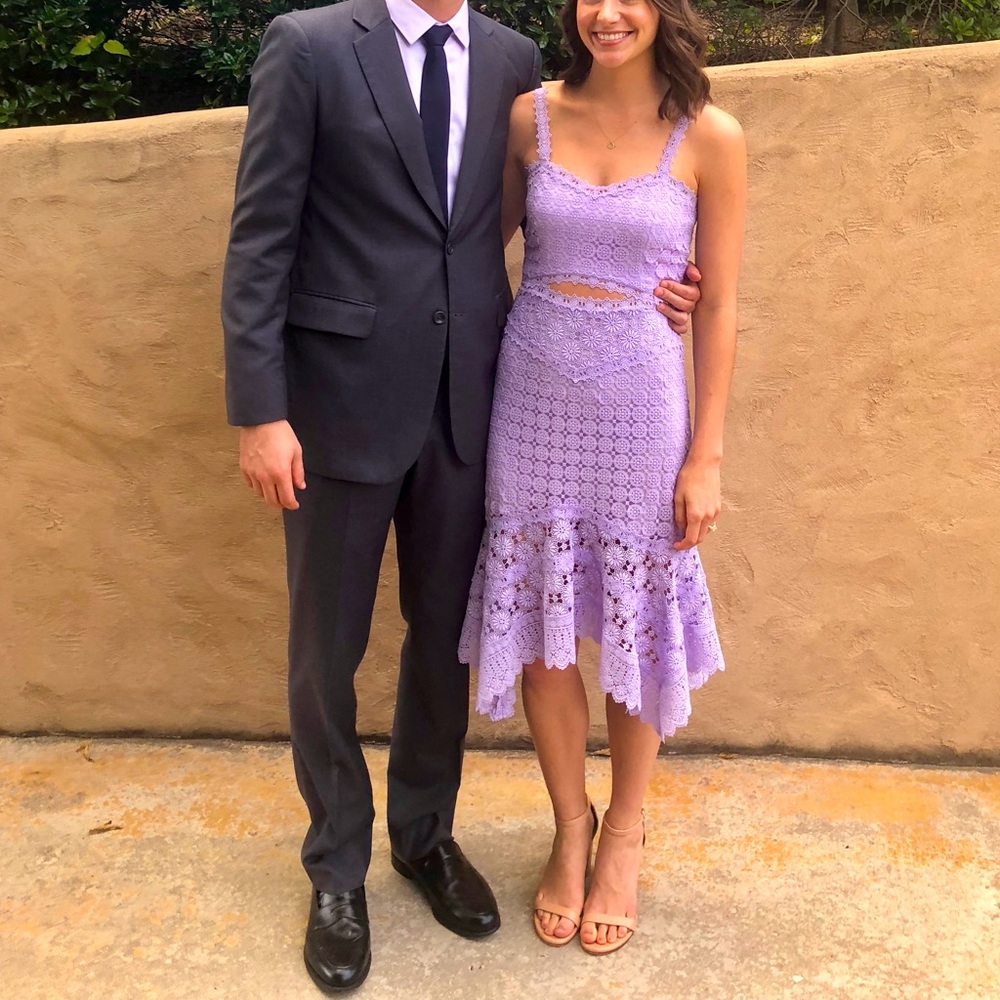 Alice & Olivia Guipure Cocktail Dress